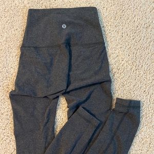 Lululemon leggings - charcoal heather gray